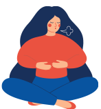 Woman mediating